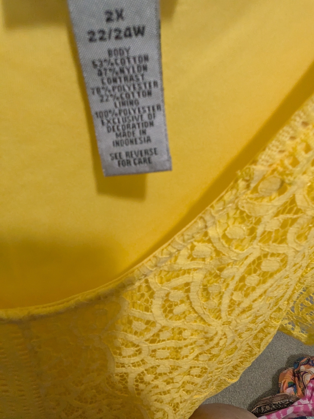 Catherines Bright Yellow Lace Midi Dress - Picture 3 of 4
